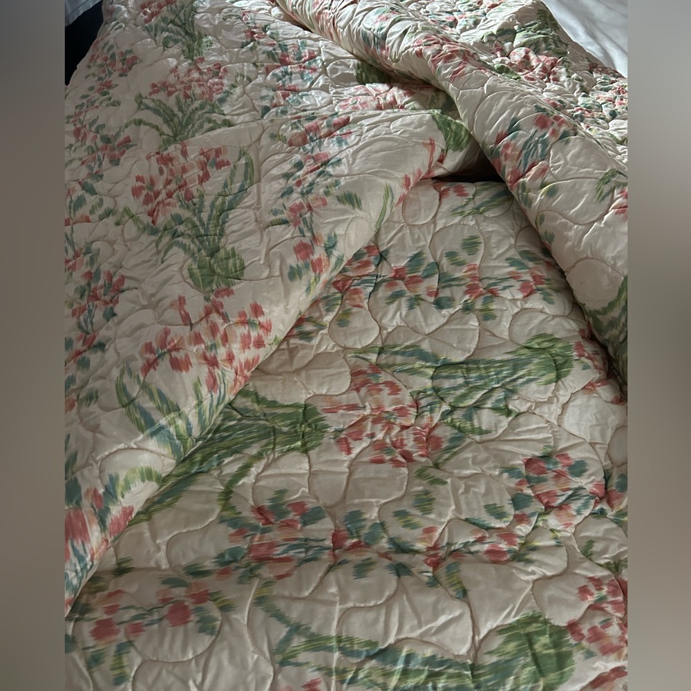 King Quilted Cowtan and Tout Custom Made Bedspread